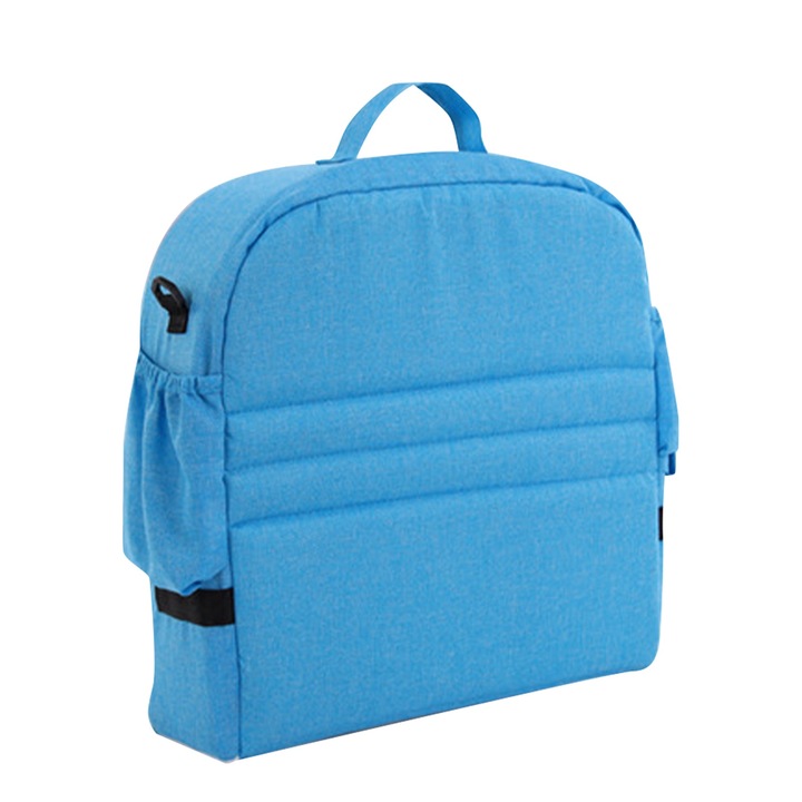 Összecsukható babakocsi napellenző, szúnyogháló, vízálló, levehető, multifunkcionális, hordozható, babakocsi, kék