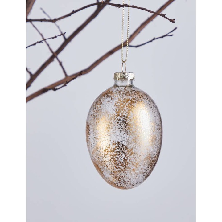 Decoratiune suspendata FINTRY 427868, sticla, transparent, auriu