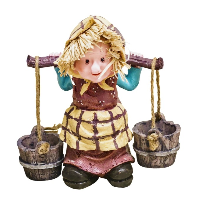 Figurina batranica cu galeti 14x20 cm