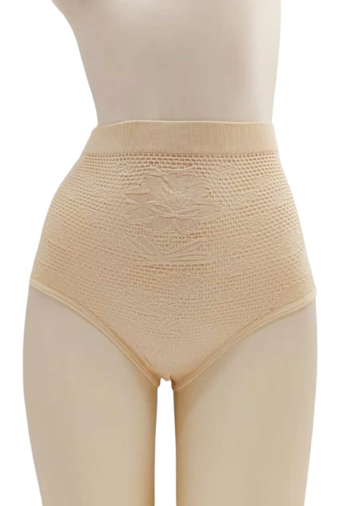 Класически оформящ чорапогащник с висока талия 532bej 114630, Бежов, One Size