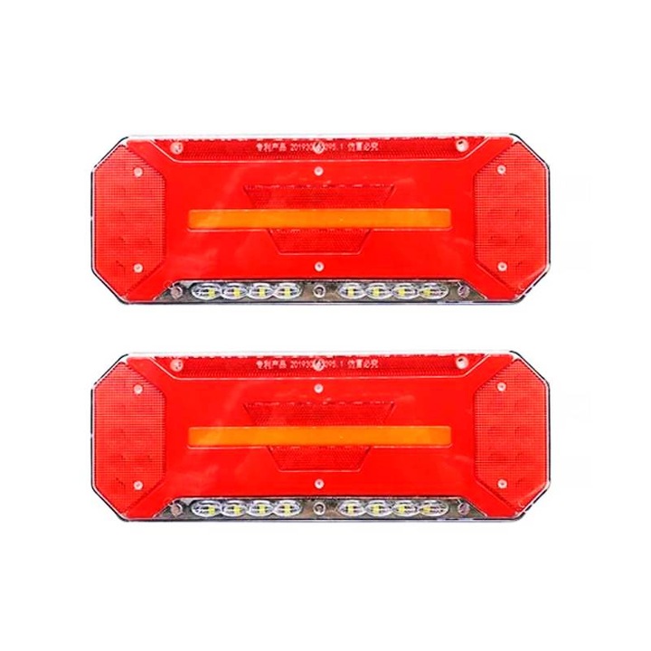 Lampi Spate Led, Stopuri Remorca, Triple Auto led, Semnalizare Dinamica, 35 x 13 cm
