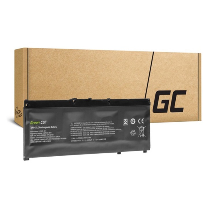 Green cell li-polymer akkumulátor, 15.4v, 3500mAh, kompatibilis 4 cellás, hp omen 15-ce 15-ce004nw 15-ce008nw 15-ce010nw -vel