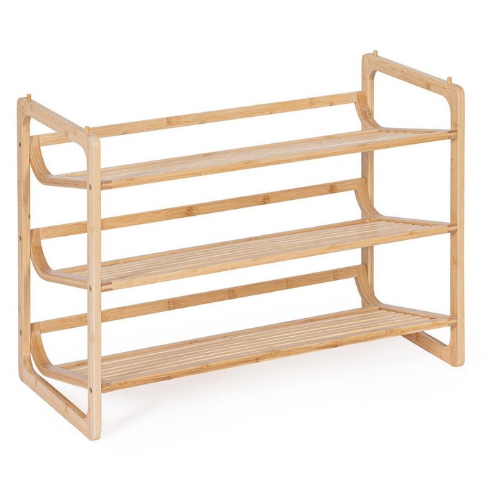 Pantofar bambus natur Cayden 71.5x33x51 cm