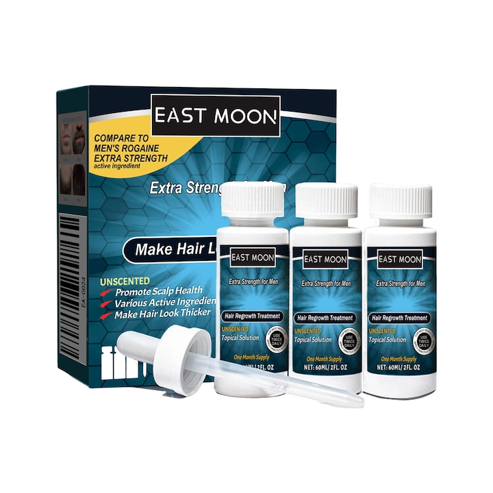 East Moon hajhullás elleni készítmény, Minoxidil 5%, 6 hónapos kezelés, 6x 60 ml