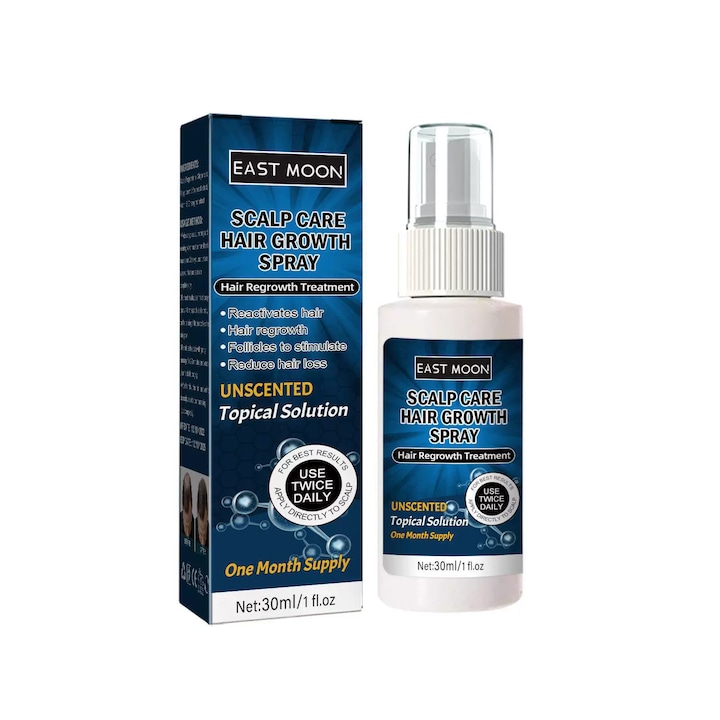 East Moon hajhullás elleni készítmény, Minoxidil 5%, 6 hónapos kezelés, 6x 30 ml