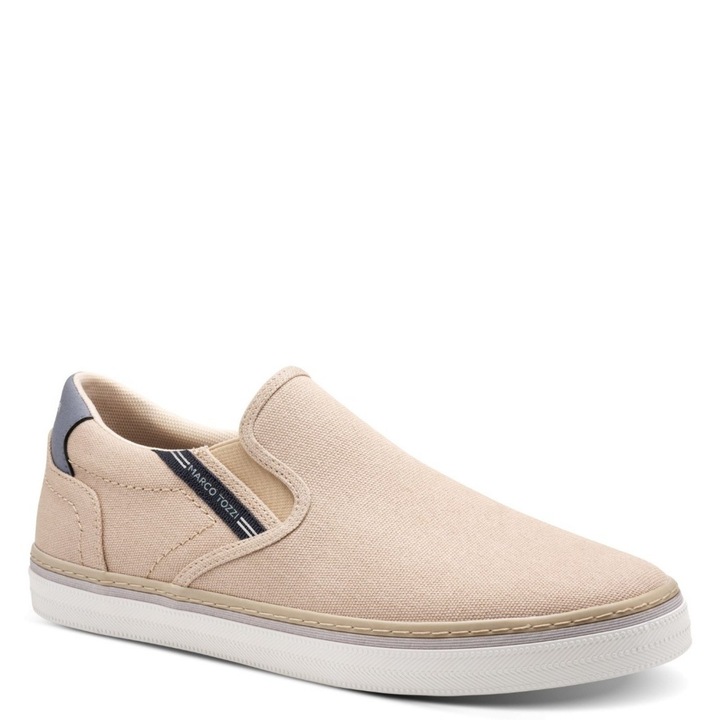 Marco Tozzi Marco Tozzi férfi vászon bebújós bézs vászon félcipő 14604-44-404 07536
