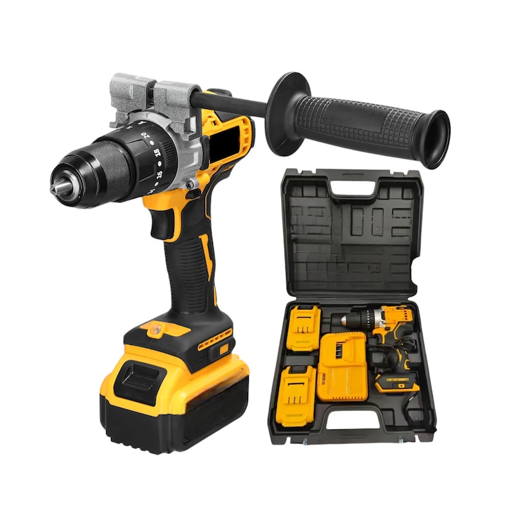 THO akkumulátoros ütvefúró, 2 db 128Vf akkumulátorral - M-9014