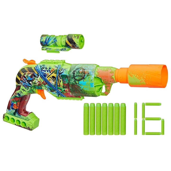 Бластер Hasbro Nerf Zombie Driller с 16 снаряда