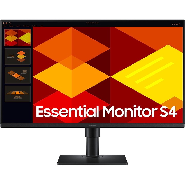 Monitor Samsung S4 S40GD FHD, 27", IPS, 1920 x 1080, 2 x USB 2.0, 2 x HDMI 1.4, 1 x DisplayPort 1.2, 1 x hangkimenet, 1 x USB Type-B upstream, beépített hangszórók 2 x 1 W