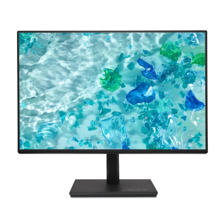 Монитор Acer Vero B277Gbmiprzx, 27" IPS LED, ZeroFrame FHD (1920x1080) AG, 4ms (GTG), 120Hz, 100M:1, 1500:1, 250nits, 99% sRGB, HDMI, VGA, DP, USB3.2x4 USB-B(1up 4down), Speakers 2x2W, Audio In/Out, ERGOstand, TUV, Energy Efficiency Class C, UM.HB7EE.G01