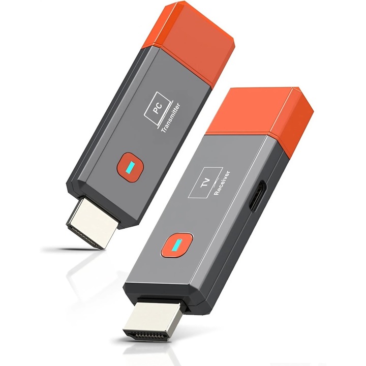 Безжичен HDMI предавател и приемник HASEPE, Full HD 1080P, Plug & Play, обхват 50 м, съвместим с компютър, телевизор, проектор, конзола за игри – безжичен HDMI удължител