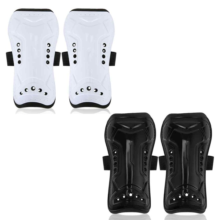 Комплект от 2 чифта футболни кори за деца, с регулируема каишка, 3-14 години, многоцветни