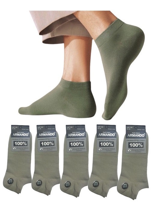 Sosete barbati Armando, set 5 perechi, EU, Verde