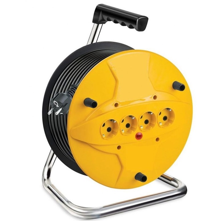 Prelungitor tambur 4 prize, 3x2.5mm, 20m