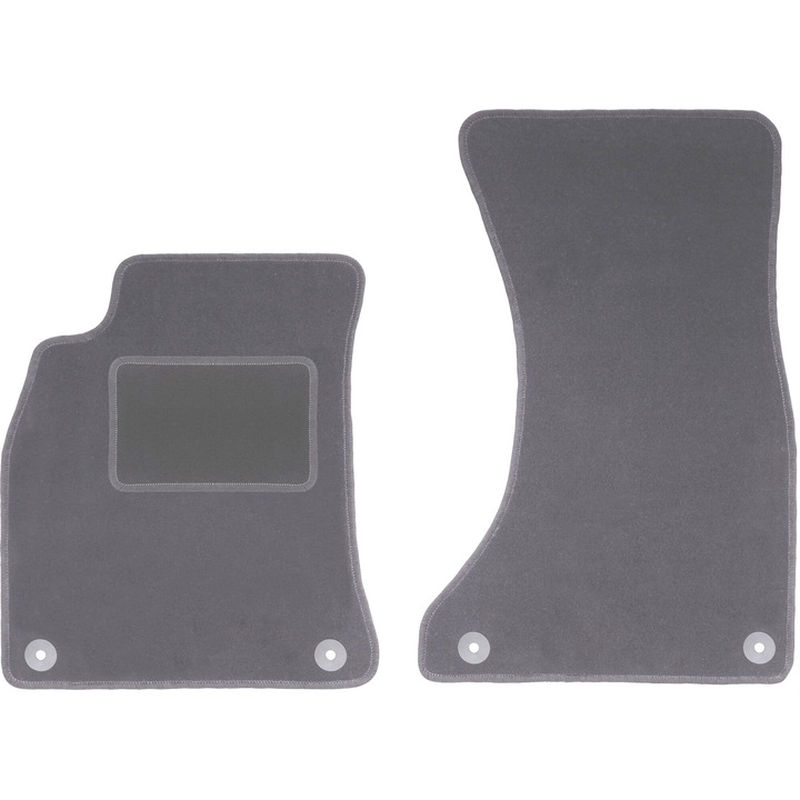 Set fata covorase auto, 4 bucati, presuri auto, pentru: Audi A4 B8 (2007-2015) sedan, break, avant, allroad grafit