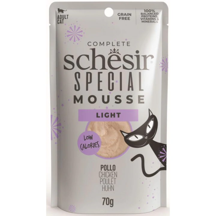 Plic pentru pisici Schesir Special Light Plic Mousse cu Pui 70 g
