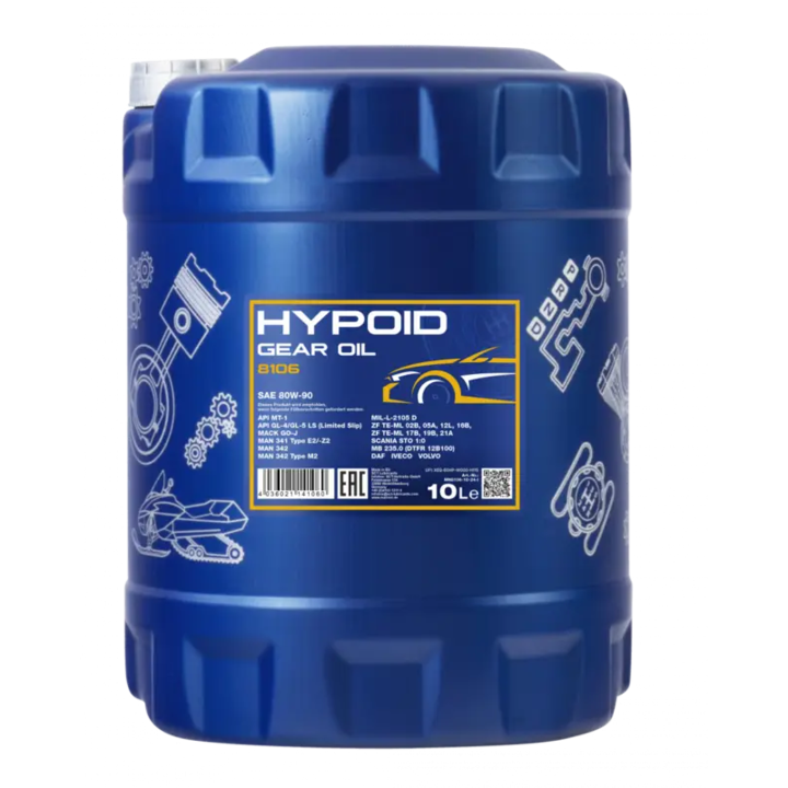 Ulei Hypoid LS 80W-90 GL-4/GL-5 Mannol 10L