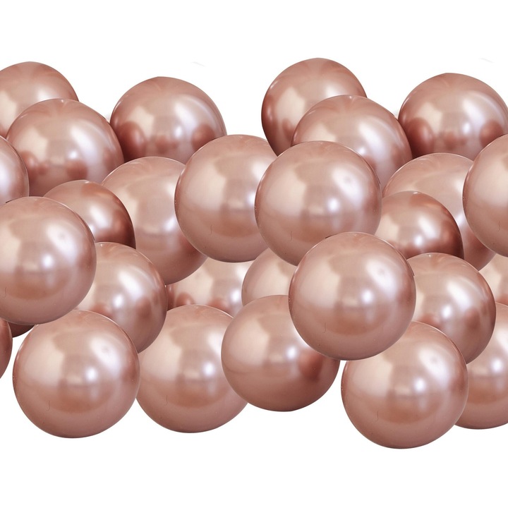 Комплект от 40 балона Pink Gold за парти / рожден ден, 13 см
