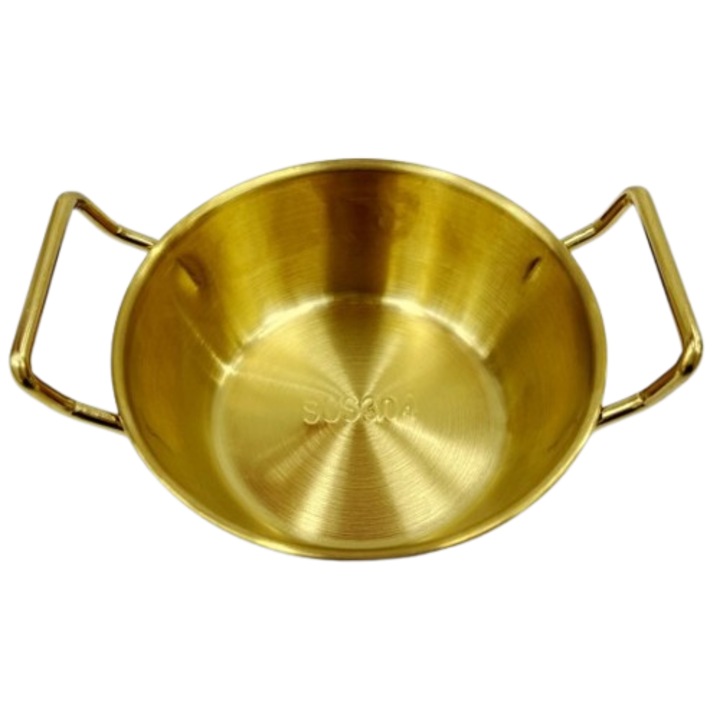 Sosiera cu doua manere, Fier, 12x12cm