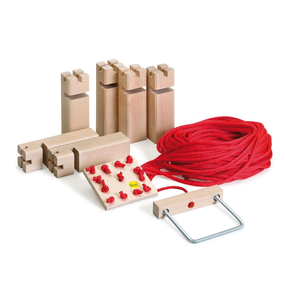 Team Tower, Turnul Suspendat, Joc colaborativ, Team Building, set lemn, Erzi Germania