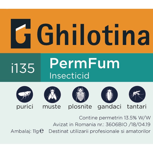 Fumigator Ghilotina i135 PermFum Midi, 11 g - eMAG.ro