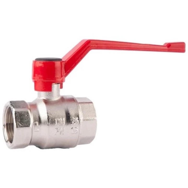 HERZ golyóscsap, FI-FI 1 1/4" 2. sz., PN25, kar működés, DN32-PN25