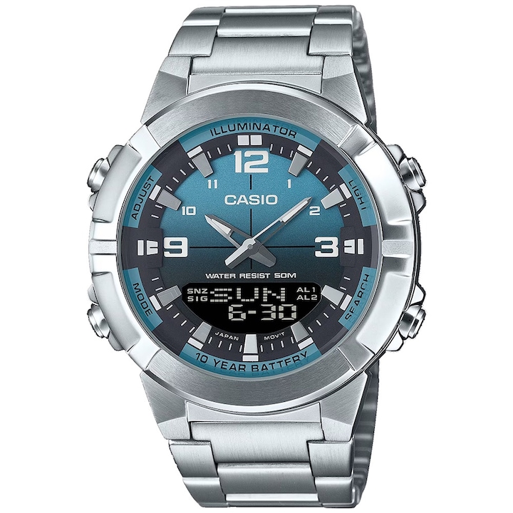 Мъжки часовник Casio AMW-870DA-2A2, хронометър