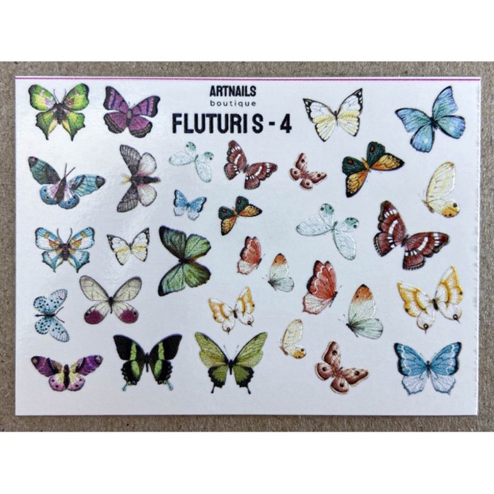 Set nr.5 x 10 Tatuaje pentru Unghii pe baza de apa, Stickere Manichiura, Design Unghii