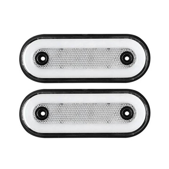 Set 2 lampi gabarit VG1 alb, lampa avertizare led, 12-24V