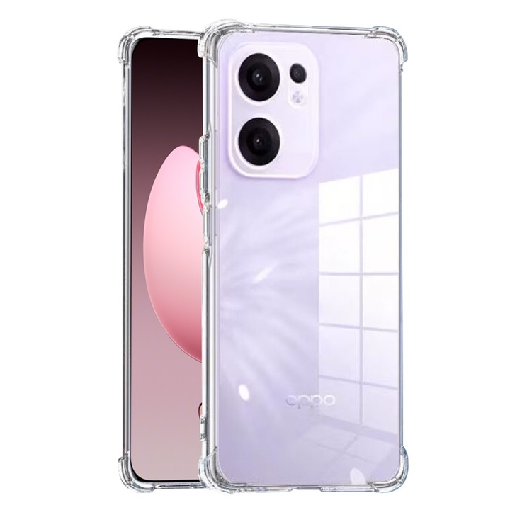 Калъф за Oppo Reno13 F 4G / Reno13 F 5G - Techsuit Shockproof Clear Silicone - Clear
