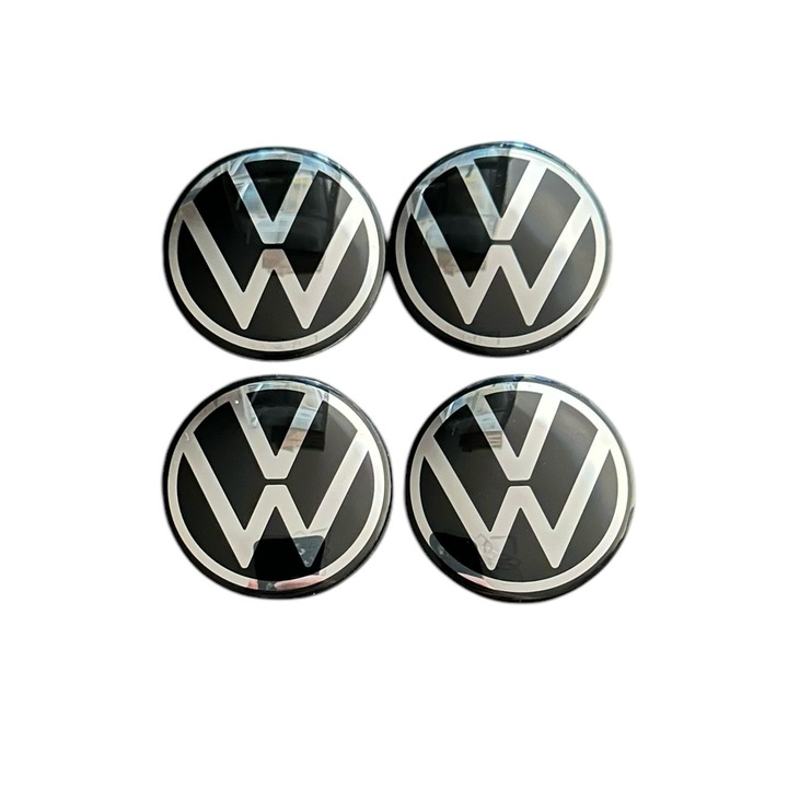 Set 4 capace roti 58mm exterior, 50, 5mm interior VW model nou compatibil/inlocuitor janta aliaj