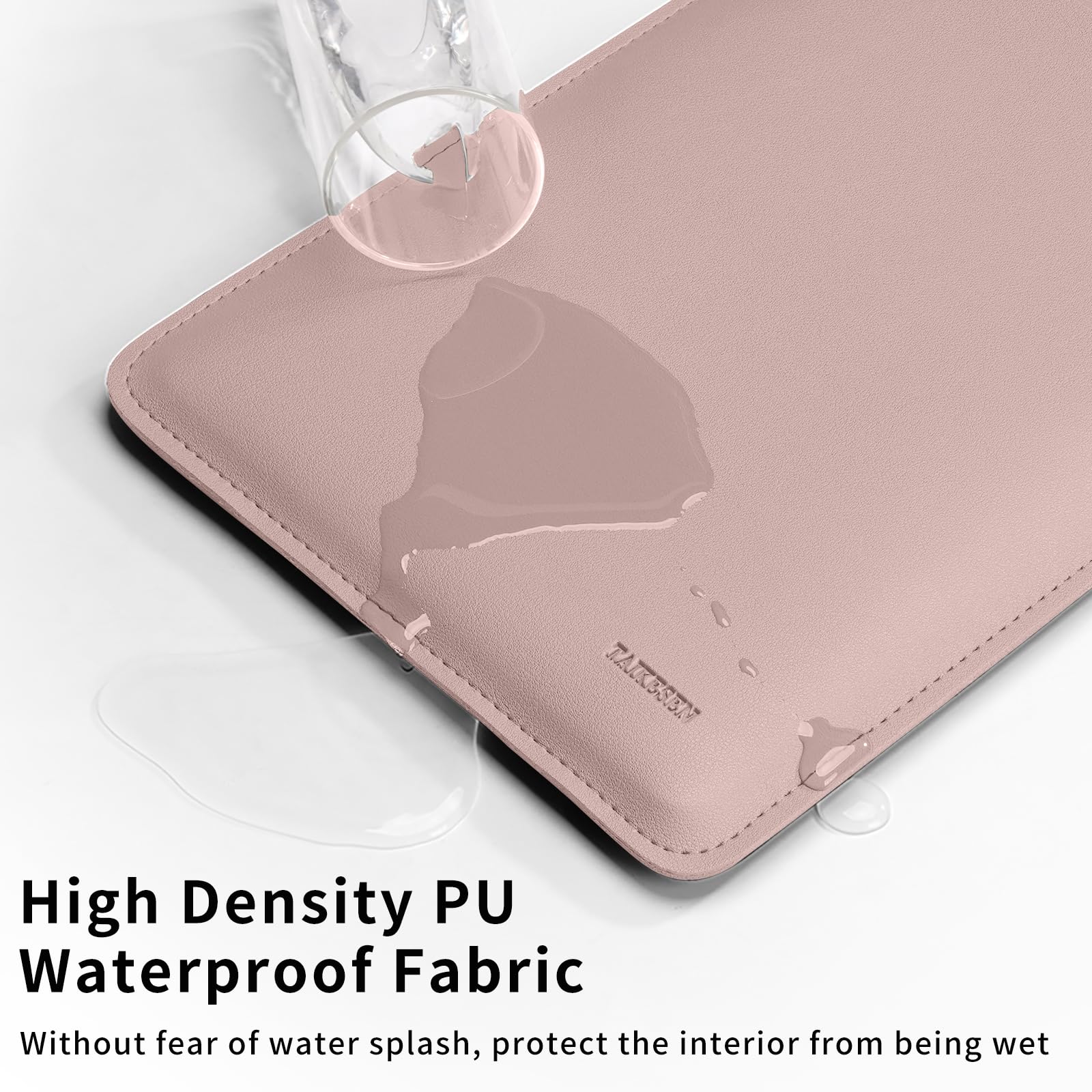 Husa Laptop 12 inch compatibila cu MacBook, Cu punga pentru incarcator, Piele Ecologica, Marime Universala, 325*244 mm, roz