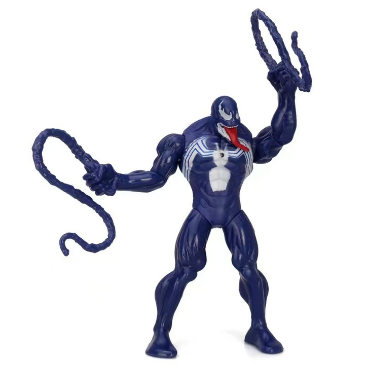 Figurina Spiderman, Model Venom, Cu seria Marvel Legends, 6 inch, Alb / Negru, + 4 ani