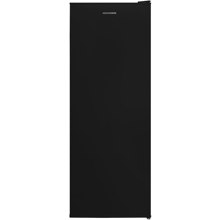 Congelator Heinner HFF-V188BKE, 188 l, 6 sertare, Clasa E, Control mecanic, H 145.5 cm, Negru