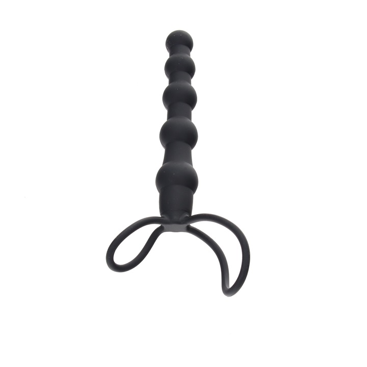 Дилдо SEVENCREATIONS Mojo Bumpy, Силикон, Черен, 15.2 см