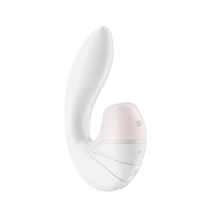 Вибратор Satisfyer Supernova, Въздушен Стимулатор, 11 Режима, Бял, 16.9 см