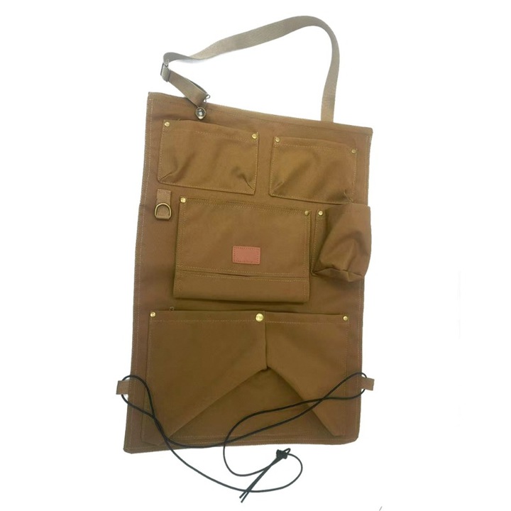 Organizator auto, kaki, 41x60cm, set suporturi pentru spatele scaunelor auto