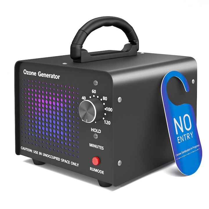 48.000 mg/h generator de masina de ozon de mare capacitate, purificator de aer industrial comercial, ionizator deodorant Eliminator de mirosuri de ozon, potrivit pentru casa/masina/fum/miros de animale de companie, WALALLA