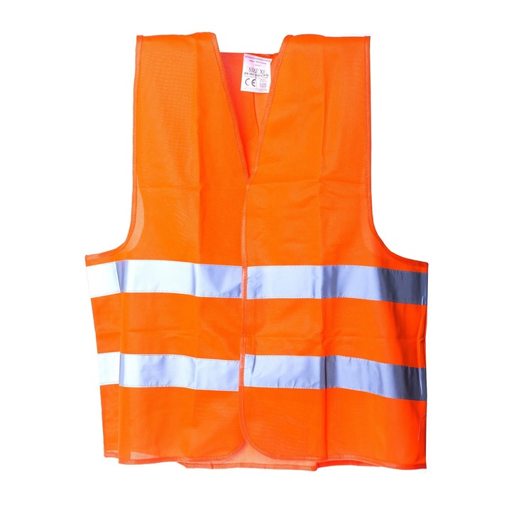 Светлоотразителна жилетка, полиестер, размер 54 (XL)