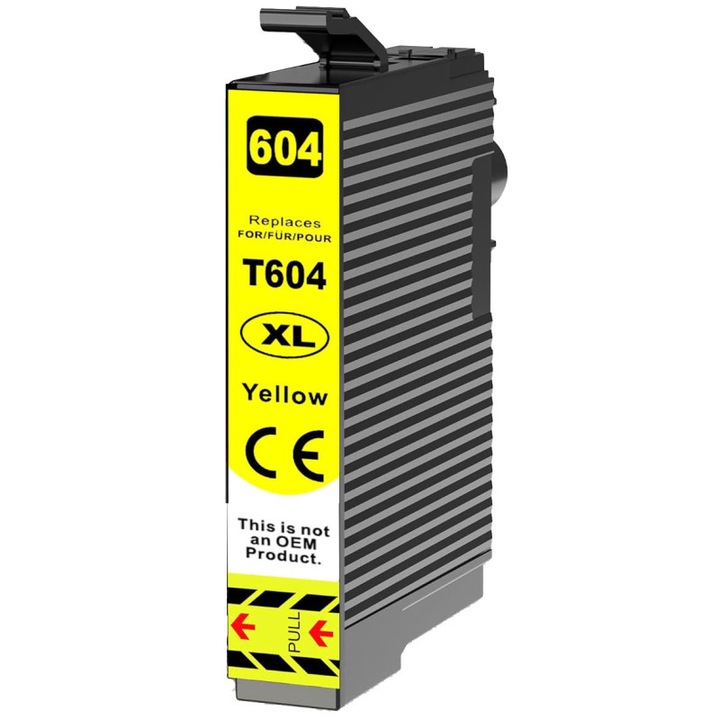 Cartus cerneala compatibil Epson 604XL Yellow (C13T10H44010, T10H440 ), 12 ml, 500 pagini