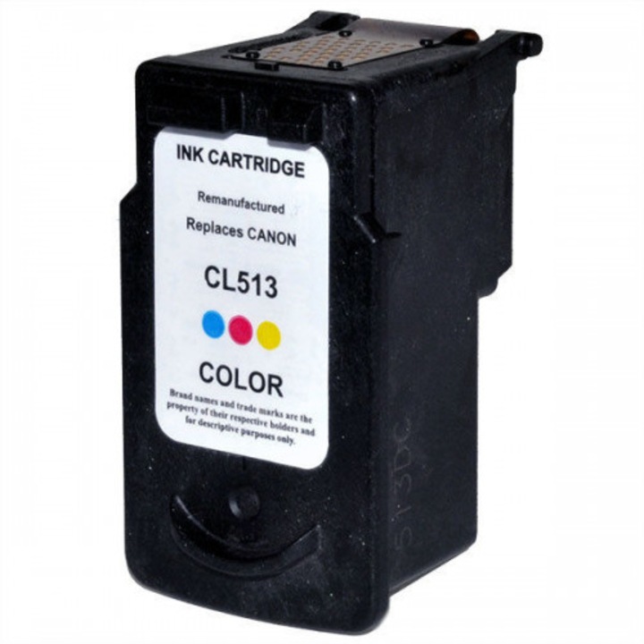 Cartus cerneala compatibil CL-513 CL513, color, 15 ml, pentru Canon PIXMA IP 2700 PIXMA IP 2702 PIXMA MP 230 PIXMA MP 235 PIXMA MP 240 PIXMA MP 250 PIXMA MP 252 PIXMA MP 260 PIXMA MP 270 PIXMA MP 272 PIXMA MP 280 PIXMA MP 282 PIXMA MP 330