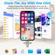 Stick memorie 2TB multifunctional 4 in1, 2000GB transfer rapid intre dispozitive, compatibilitate iPhone si USB 3.0 Type-C OTG, 4 tipuri de conexiuni, High Speed, Argintiu