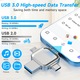 Stick memorie 2TB multifunctional 4 in1, 2000GB transfer rapid intre dispozitive, compatibilitate iPhone si USB 3.0 Type-C OTG, 4 tipuri de conexiuni, High Speed, Argintiu