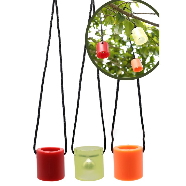 Set de 3 piese, slicon Slingshot cu tinta de clopot, antrenament in aer liber si tinta de antrenament, echipament de vanatoare in aer liber