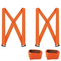 Set 4 Curele Profesionale Tip Ham Mutat Mobila, SINBINTA, Ridicare si Transport Greutati Pentru 2 Persoane, Greutate maxima suportata 300 kg, Marime Ajustabila, Pentru mutare echipamente de mari dimensiuni, Textile, Portocaliu/Negru