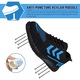 Pantofi de Lucru cu Protectie, SINBINTA, Pantofi cu Bombeu Metalic, Talpa intermediara Kevlar, Rezistent la perforare, La alunecare, Rezistenta la uzura, Caldura, Respirabila, Confortabil usor, Cu design sportiv, Marimea 46, Negru/Albastru