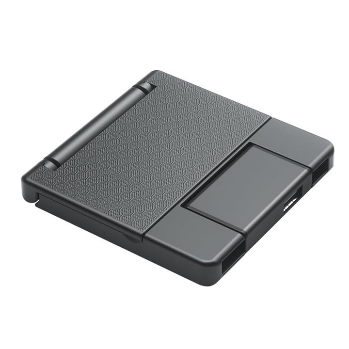 Cititor de Carduri Multifunctional, SINBINTA, Cititor de Carduri cu Cutie de Depozitare, Plug and play, Viteza rapida transfer de date, Portabil, Compatibila cu laptopuri, iPhone, camere foto, ABS, 92x90x15mm, Negru