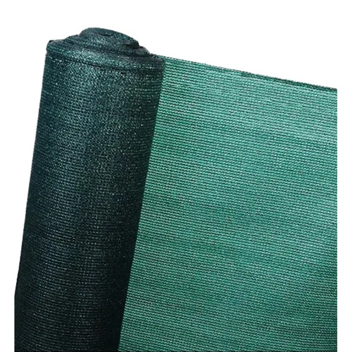 Plasa de umbrire 2x20m, 80% opacitate, polietilena, set 50 coliere