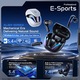 Casti Wireless Gaming REMAX Gamebuds G7, Bluetooth 2.4G, Mode Gaming/Muzica/TWS, Lumina Galbena, Autonomie 30h, Negru