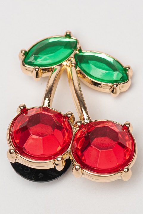 Crocs, Джибиц с форма на череша, Златист, Фуксия, Светлозелен